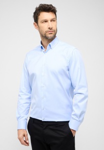 ETERNA Mode GmbH, ETERNA unifarbenes Cover Shirt MODERN FIT, MODERN FIT Cover Shirt in hellblau unifarben