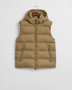 Gant, Gant Steppweste "ACTIVE CLOUD" mit abnehmbarer Kapuze regular fit, 2-Wege-Reissverschluss