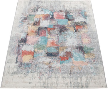PACO HOME, Paco Home Teppich »Torres 277«, rechteckig, 4 mm Höhe, modernes abstraktes Design, In- und Outdoor geeignet, Wohnzimmer, 