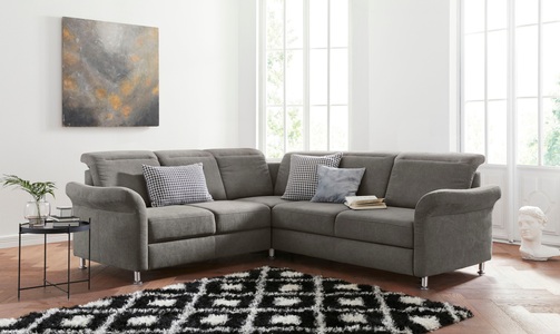 sit&more Ecksofa, inklusive Federkern, wahlweise mit Kopfteilverstellung, Bettfunktion und Schubladenstauraum