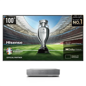 Hisense, HISENSE 100L5HD - Laser-TV Ultrakurzdistanz-Beamer (Heimkino, UHD 4K, 3840 × 2160), Hisense Beamer »Hisense Laser TV 100L5HD 100", UHD, 2600 Lumen, inkl. Leinwand« ( )