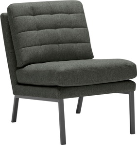 Lovi, LOVI Sessel »Chilli«, Fussgestell grau, weiche Kissen mit auffallender Steppung im minimalistischen Design, 