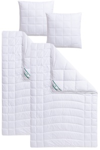 f.a.n. Schlafkomfort, f.a.n. Schlafkomfort Microfaserbettdecke + Kopfkissen »Warmmax«, (Spar-Set), kuscheliges Schlafgefühl, kochfeste Qualität, fan Microfaserbettdecke + Kopfkissen »Warmmax«, (Spar-Set), kuscheliges Schlafgefühl, kochfeste Qualität