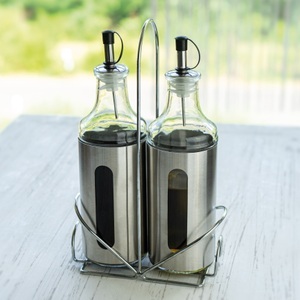 NOOR LIVING, NOOR LIVING Menage-Set, (Set, 3 tlg.), mit Edelstahlständer, NOOR LIVING Menage-Set, (Set, 3 tlg.), mit Edelstahlständer