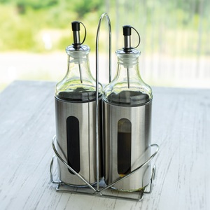 NOOR LIVING, NOOR LIVING Menage-Set, (Set, 3 tlg.), mit Edelstahlständer, NOOR LIVING Menage-Set, (Set, 3 tlg.), mit Edelstahlständer