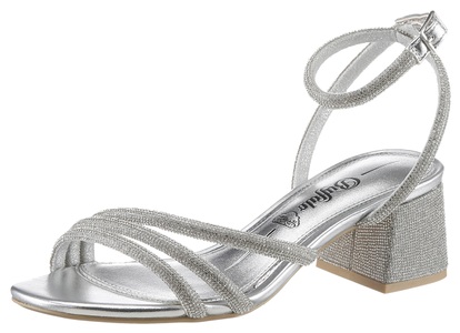 Buffalo, Buffalo Sandalette, in glitzernder Optik, 