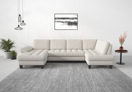 SIT&MORE, sit&more Wohnlandschaft, wahlweise mit Bettfunktion, Bettkasten, Sitztiefenverstellung, sit&more Wohnlandschaft »Westham U-Form«, wahlweise mit Bettfunktion, Bettkasten, Sitztiefenverstellung