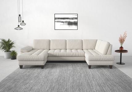 SIT&MORE, sit&more Wohnlandschaft, wahlweise mit Bettfunktion, Bettkasten, Sitztiefenverstellung, sit&more Wohnlandschaft »Westham U-Form«, wahlweise mit Bettfunktion, Bettkasten, Sitztiefenverstellung