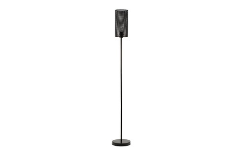 Pauleen, Pauleen Black Mesh Stehlampe aus schwarzem Metall, Pauleen Stehlampe »Black Mesh 1x E«
