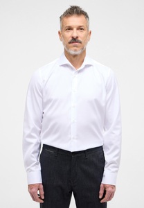ETERNA Mode GmbH, ETERNA Cover Shirt SLIM FIT, SLIM FIT Cover Shirt in weiß unifarben