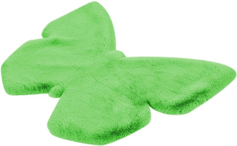 calo-deluxe, calo-deluxe Kinderteppich »Kids-1000«, Motivform, 36 mm Höhe, Kunstfell, Motiv Schmetterling, 