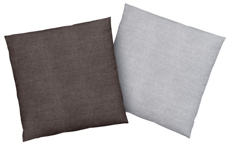 Bruno Banani, Bruno Banani Kissenbezüge »Merlin Wendeoptik, unifarben, 2 Stück, Melangeoptik, Material: 100% Baumwolle, Kissenhülle in Grösse 40x40 cm, auch als Kopfkissenbezug, mit Reissverschluss, natürliche Optik, Kopfkissenbezug, Kissenhülle«, (2 St.), 