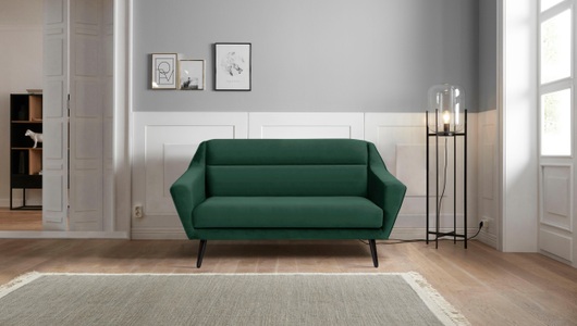ANDAS, andas 2-Sitzer »Bille«, mit Naht im Rückenkissen und Eiche-Beinen, Design by Morten Georgsen, andas 2-Sitzer »Bille«, mit Naht im Rückenkissen und Eiche-Beinen, Design by Morten Georgsen
