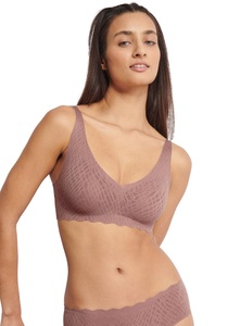 SLOGGI, sloggi Bügelloser BH »ZERO Feel Bliss Soft bra«, nahtlos mit Spitzenoptik, sloggi Bügelloser BH »ZERO Feel Bliss Soft bra«, nahtlos mit Spitzenoptik