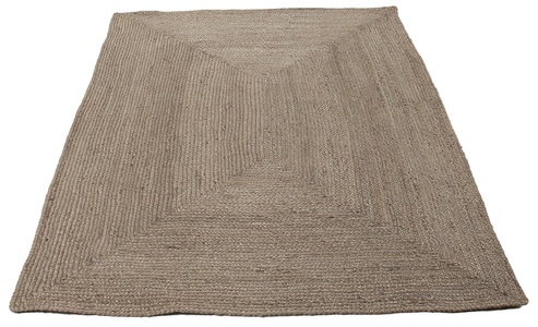 carpetfine, carpetfine Teppich »Nele Juteteppich Naturfaser«, rechteckig, carpetfine Teppich »Nele Juteteppich Naturfaser«, rechteckig, 6 mm Höhe, geflochtener Wendeteppich aus 100% Jute, quadratisch und als Läufer
