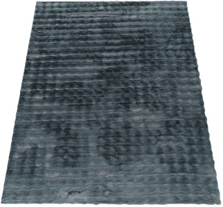 Paco Home Hochflor-Teppich »Arnheim 741«, rechteckig, Uni Farben, modernes Design, besonders weich, Hoch-Tief Effekt