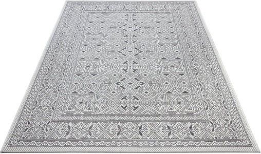 NORTHRUGS, NORTHRUGS Teppich »Cuadrado«, rechteckig, 4 mm Höhe, Flachgewebe In und Outdoor geeignet, Grafisches Design, gekettelt, Wohnzimmer, Balkon, Terrasse, Garten, Robust, Pflegeleicht, NORTHRUGS Teppich »Cuadrado«, rechteckig, 4 mm Höhe, Flachgewebe Grafisches Design, gekettelt, Robust, Pflegeleicht
