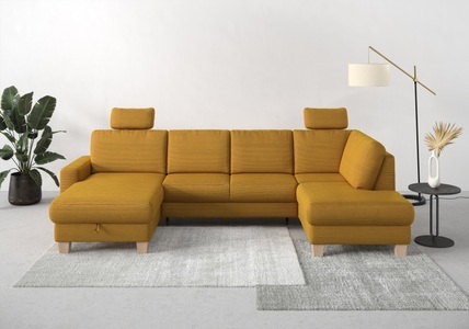 Home affaire Wohnlandschaft »Summer«, mit oder ohne Bettfunktion und Bettkasten, Cord-Bezug