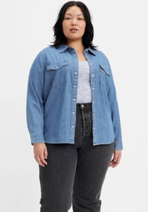 Levi´s® Plus, Levi's® Plus Jeansbluse »ESSENTIAL WESTERN«, mit zwei Brusttaschen und Druckknöpfen, Levi's® Plus Jeansbluse »ESSENTIAL WESTERN«, mit zwei Brusttaschen und Druckknöpfen