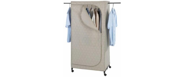 Wenko, Wenko - Kleiderschrank Balance mit Rollen, Wenko Kleiderschrank Balance mit Rollen 75 cm x 160 cm, 1 Stück