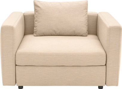 DOMO collection Sessel »Solskin, individuell erweiterbar«, Formschön mit losem Sitz- und Rücken-Kissen.