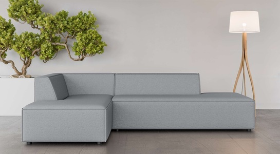 INOSIGN, INOSIGN Ecksofa »Cavan«, L-Form, Ottomane links oder rechts bestellbar, INOSIGN Ecksofa »Ecksofa Cavan mit Ottomane links oder rechts bestellbar«, L-Form mit Wellenunterfederung, Masse B/T/H: 270/180/72 cm