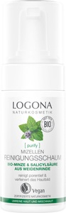 Logona, Logona Purify Logona Purify Mizellen Reinigungsschaum Bio-Minze & Salicylsäure aus der Weidenrinde 100.0 ml, LOGONA Gesichtspflege »Mizellen 10«