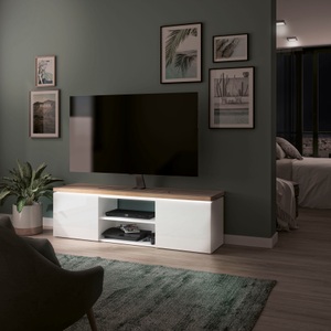 undefined, TV-Möbel MIKE weiss, 