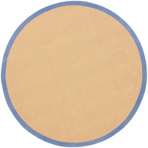 carpetfine, carpetfine Sisalteppich »Sisal«, rund, 5 mm Höhe, carpetfine Sisalteppich »Sisal«, rund, 5 mm Höhe, mit farbiger Bordüre, Anti-Rutsch Rückseite