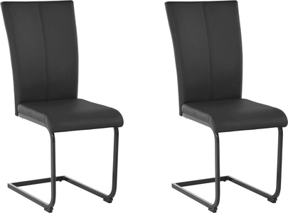 HOME AFFAIRE, Home affaire Freischwinger »Oliver«, (Set), 2 St., Kunstleder, Stuhl belastbar bis 120 Kg, Home affaire Freischwinger »Oliver«, (Set), 2 St., Kunstleder, Stuhl belastbar bis 120 Kg