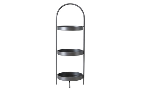 Boltze, BOLTZE Etagere »Serral Dunkelgrau«, 