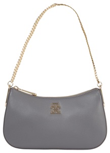 Tommy Hilfiger, Tommy Hilfiger Schultertasche »TH TIMELESS SHOULDER BAG CHAIN«, mit goldfarbenenen Details und TH-Emblem vorne, 