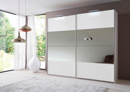 Wimex, Wimex Schwebetürenschrank »Easy«, mit Teilspiegel, Wimex Schwebetürenschrank »Easy«, mit Teilspiegel