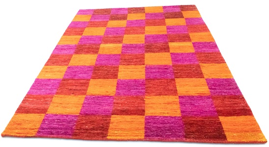 MorgenLand, morgenland Teppich »Designer Teppich handgeknüpft mehrfarbig«, rechteckig, 18 mm Höhe, Viskose, morgenland Teppich »Designer Teppich handgeknüpft mehrfarbig«, rechteckig, 18 mm Höhe, Viskose