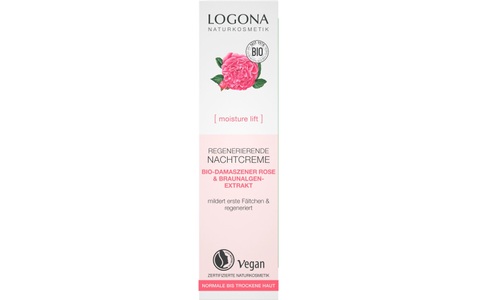 Logona, Logona Moinsture Lift Logona Moinsture Lift Regenerierende Nachtcreme Bio-Damaszener Rose 30.0 ml, LOGONA Gesichtspflege »regenerierend«