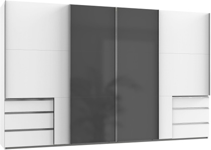 fresh to go, Fresh To Go Schwebetürenschrank »Level«, mit Glastüren und Synchronöffnung, Wimex Schwebetürenschrank »Level by fresh to go«, mit Glastüren und Synchronöffnung