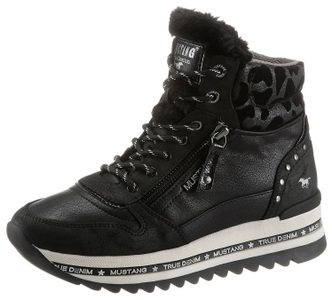 MUSTANG SHOES, Mustang Shoes Schnürboots, mit 3,5 cm Plateau, Mustang Shoes Schnürboots, mit 3,5 cm Plateau