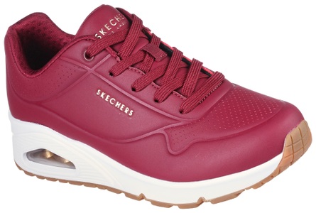 Skechers, Skechers Wedgesneaker »UNO STAND ON AIR«, mit weich gepolsterte Innensohle, Skecher Street Uno - Stand on Air Sneaker für Damen rot