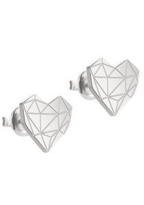 Liebeskind Berlin, Liebeskind Berlin Paar Ohrstecker »LJ-0307-E-11, Herz«, Liebeskind Berlin Paar Ohrstecker »Schmuck Geschenk Edelstahl Ohrringe Herz, LJ-0307-E-11, LJ-0308-E-11«