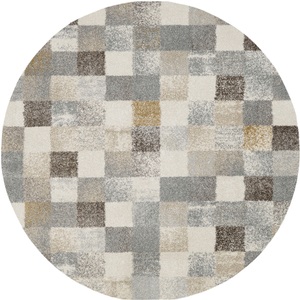 OCI Die Teppichmarke, OCI DIE TEPPICHMARKE Teppich »NEW VILLA SQUARES«, rund, 20 mm Höhe, feine Karos, meliert, Wohnzimmer, OCI DIE TEPPICHMARKE Teppich »NEW VILLA SQUARES«, rund, 20 mm Höhe, feine Karos, meliert, Wohnzimmer