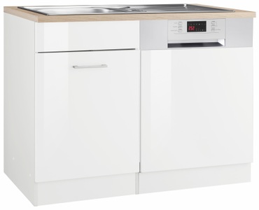 HELD MÖBEL, HELD MÖBEL Spülenschrank »Utah«, Breite 110 cm, mit Tür/Sockel für Geschirrspüler, KOCHSTATION Spülenschrank »KS-Utah« Breite 110 cm, mit Tür/Sockel für Geschirrspüler