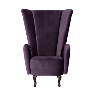 MAX WINZER, Max Winzer® Ohrensessel »Anastasia«, mit geschwungenen Holzfüssen, Hochlehner, Max Winzer® Ohrensessel »Anastasia Designsessel, extravaganter Hochlehnsessel, trendige Farben«, elegantes Highlight im Wohnzimmer, mit geschwungenen Holzfüssen