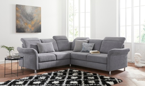 sit&more Ecksofa, inklusive Federkern, wahlweise mit Kopfteilverstellung, Bettfunktion und Schubladenstauraum