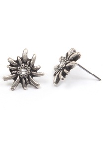J.Jayz, J.Jayz Paar Ohrstecker »Edelweiss klein«, mit Glassteinen, 