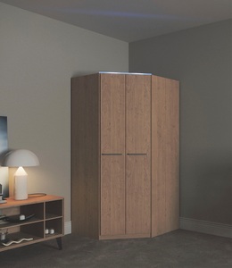 priess, priess Eckkleiderschrank »Barcelona«, in 2 Tiefen, priess Eckkleiderschrank »Barcelona Kleiderschrank Ecklösung Raumwunder«, in 2 Tiefen Schrank Eckschrank Garderobe