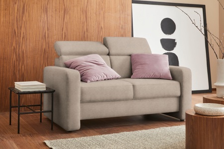 sit&more 2-Sitzer »Bologna«, inklusive Kopfteilverstellung und Federkern
