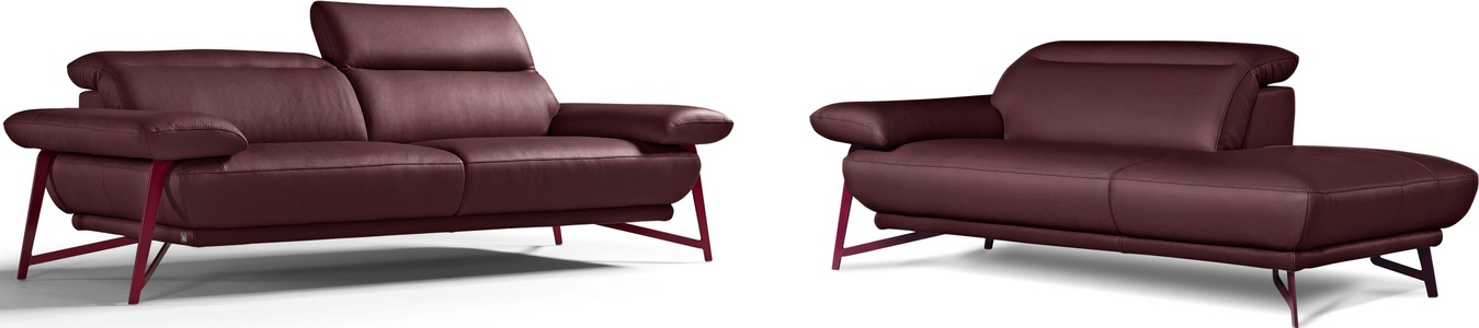 Egoitaliano, Egoitaliano Polstergarnitur »Anais«, Set: bestehend aus Sofa und Ottomane, inkl. Kopfteilverstellung, Egoitaliano Polstergarnitur »Anais, Design mit hohem Sitzkomfort für mehr Bequemlichkeit«, Set: bestehend aus Sofa und Ottomane, inkl. Kopfteilverstellung