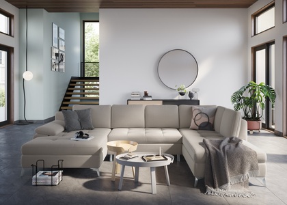 sit&more Wohnlandschaft, mit Recamiere, wahlweise mit Bettfunktion und Bettkasten