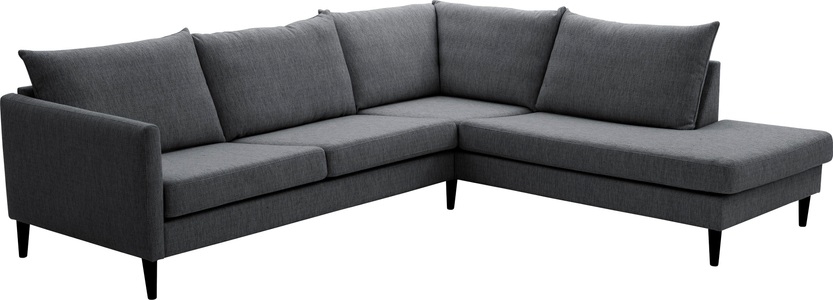 ATLANTIC HOME COLLECTION, ATLANTIC home collection Ecksofa »Rekvik«, mit Wellenunterfederung, mit Massivholzfüssen, ATLANTIC home collection Ecksofa »Rekvik L-Form«, mit Wellenunterfederung, mit Massivholzfüssen