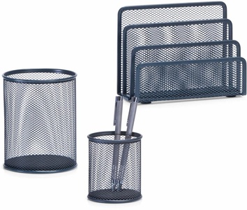 Zeller Present, Zeller Present Allzweckkorb, (3-tlg.) Briefbox, Bleistiftbecher, Utensilienbecher, Zeller Present Allzweckkorb, (3-tlg.) Briefbox, Bleistiftbecher, Utensilienbecher
